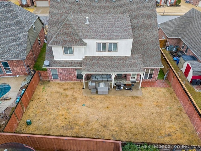 birds eye view of property