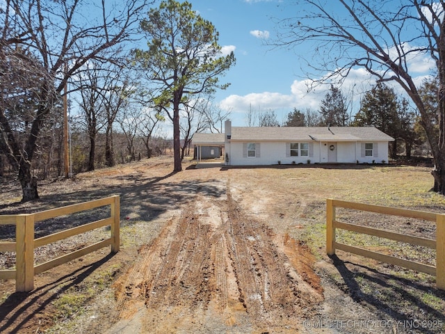 view of ranch-style home