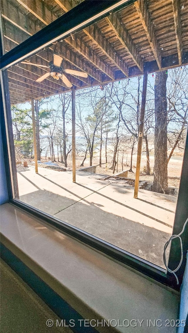 116568 S 4268th Rd, Checotah, OK 74426 - view of patio / terrace with a ceiling fan