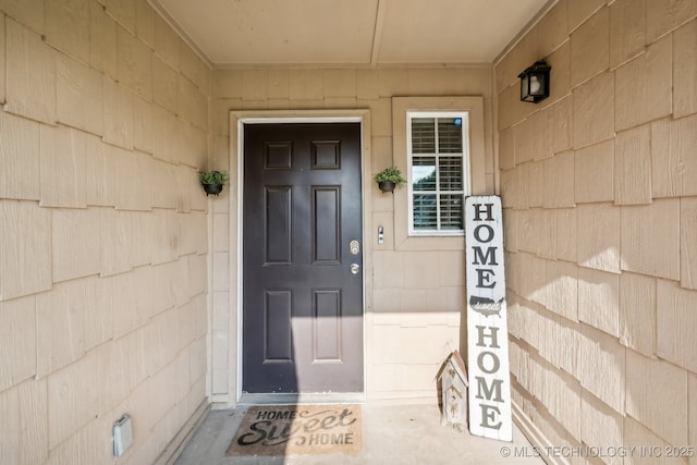 view of property entrance