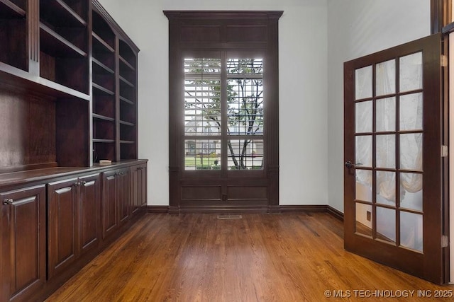 entryway featuring wood-type flooring