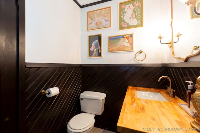 bathroom with sink and toilet