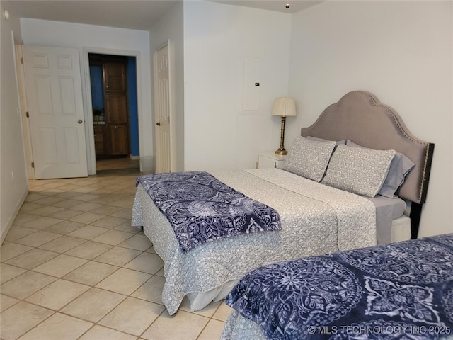 view of tiled bedroom