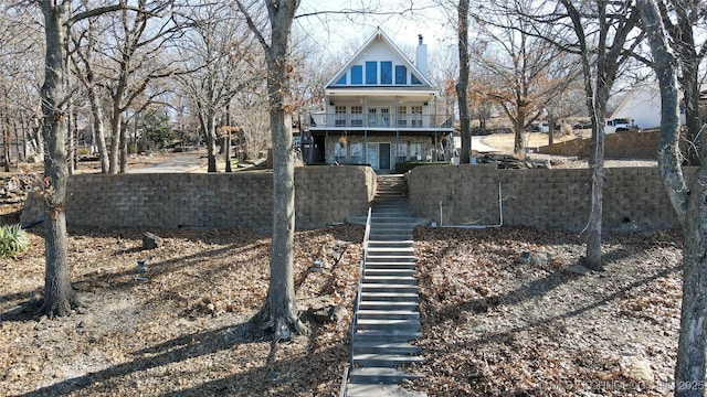 view of front of home