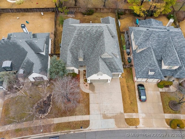 birds eye view of property