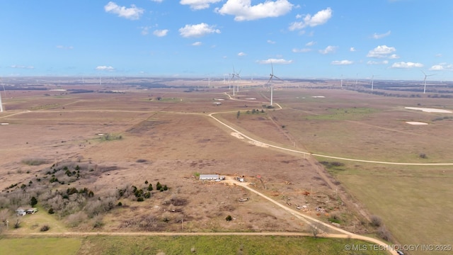 bird's eye view featuring a rural view