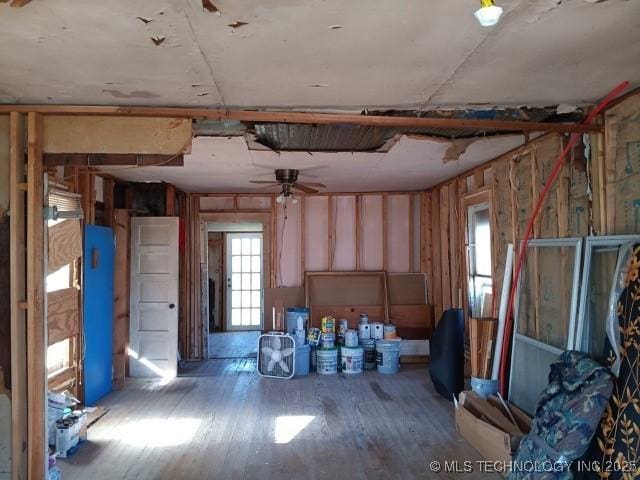 misc room featuring hardwood / wood-style floors