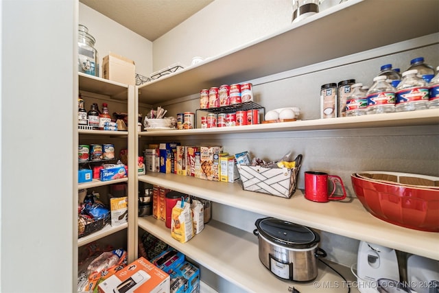 view of pantry