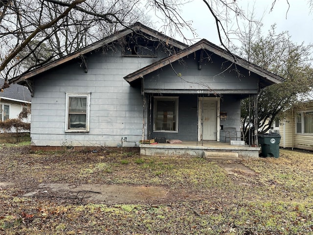 bungalow with a porch