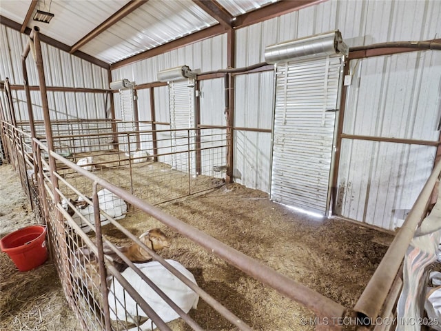 view of horse barn