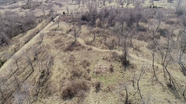 aerial view featuring a rural view