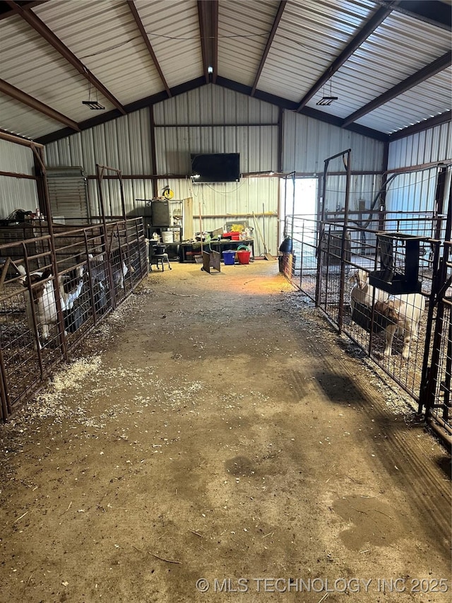 view of horse barn