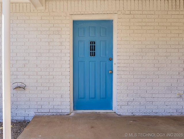 view of exterior entry