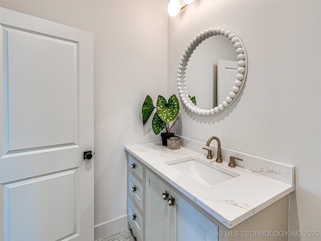 bathroom featuring vanity