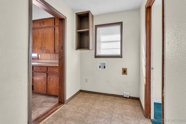 laundry room featuring hookup for a washing machine and hookup for an electric dryer