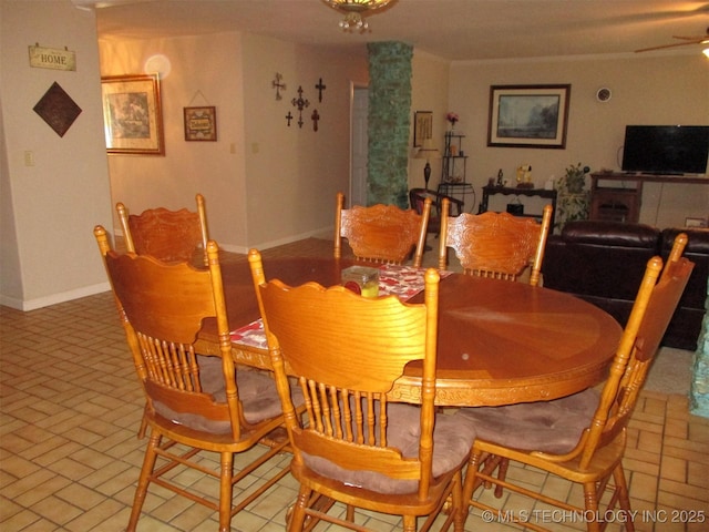 view of dining area