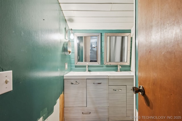 bathroom featuring vanity