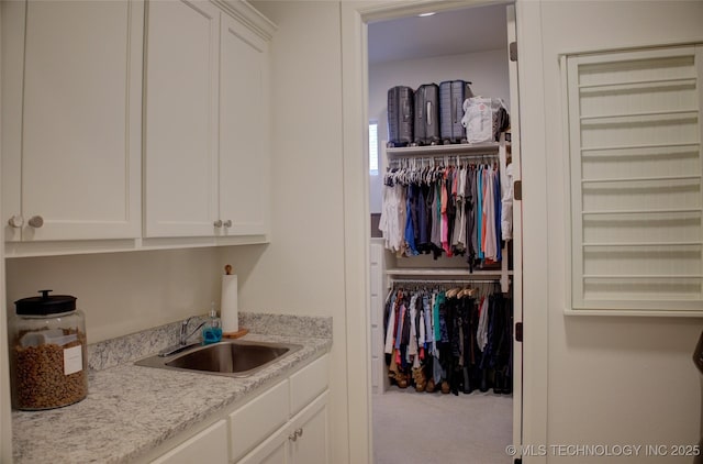 laundry room with sink