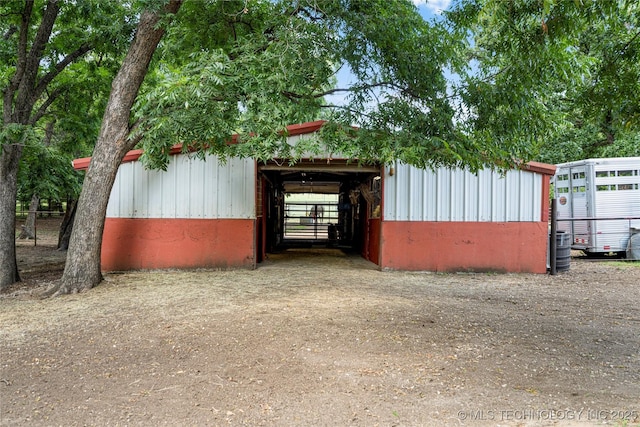 view of outbuilding