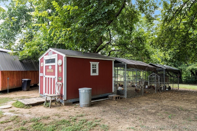 view of outdoor structure