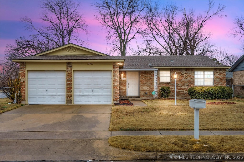 ranch-style house with a garage