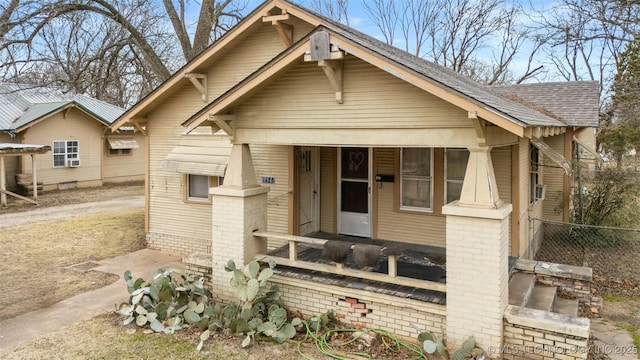 view of bungalow