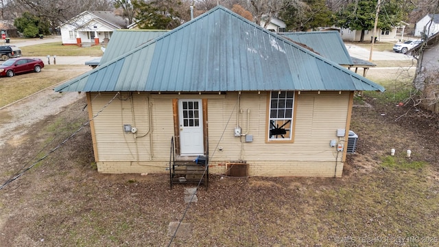 view of back of property