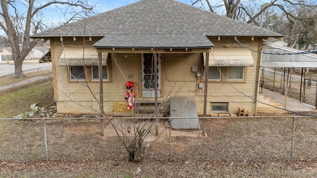 view of rear view of property