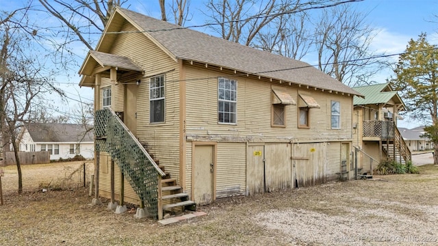 view of rear view of property