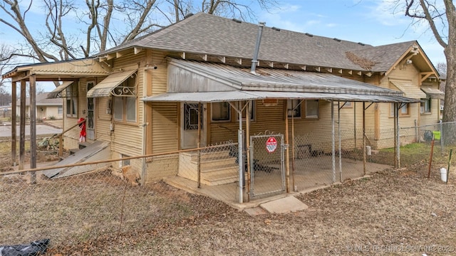 view of rear view of property