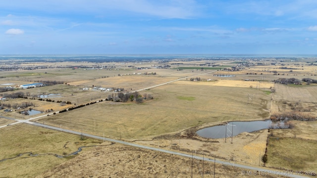 aerial view featuring a rural view