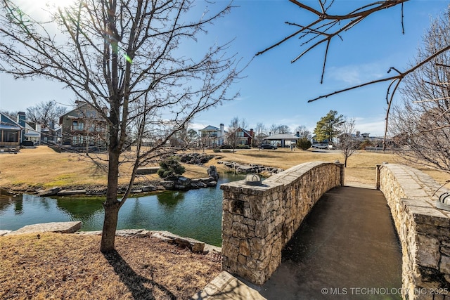 view of water feature