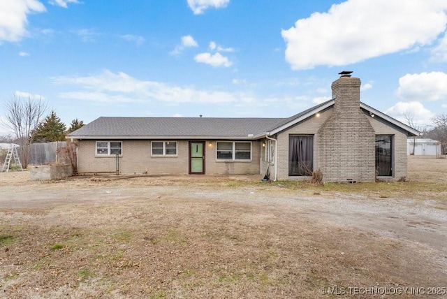 view of back of property