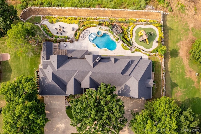 birds eye view of property