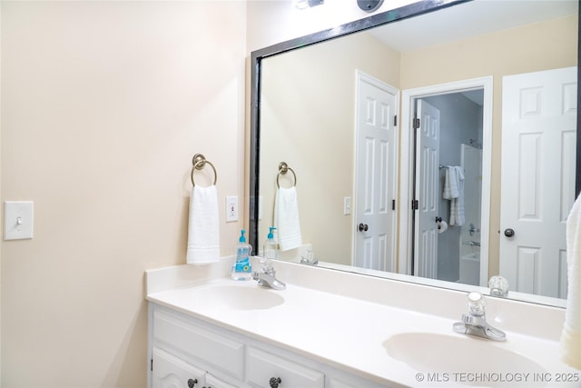 bathroom with vanity