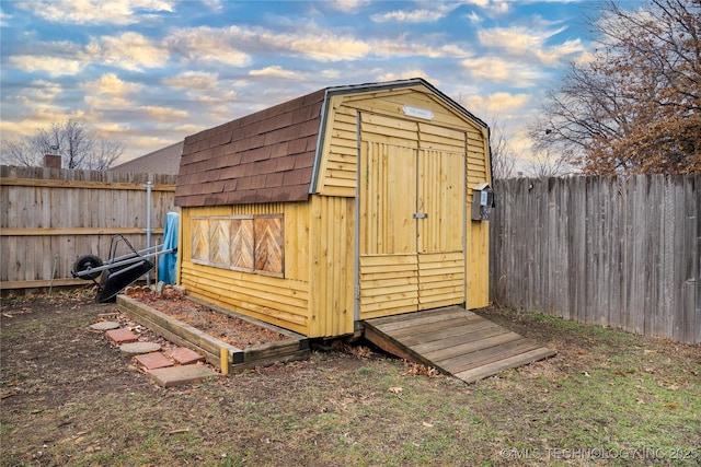 view of outdoor structure