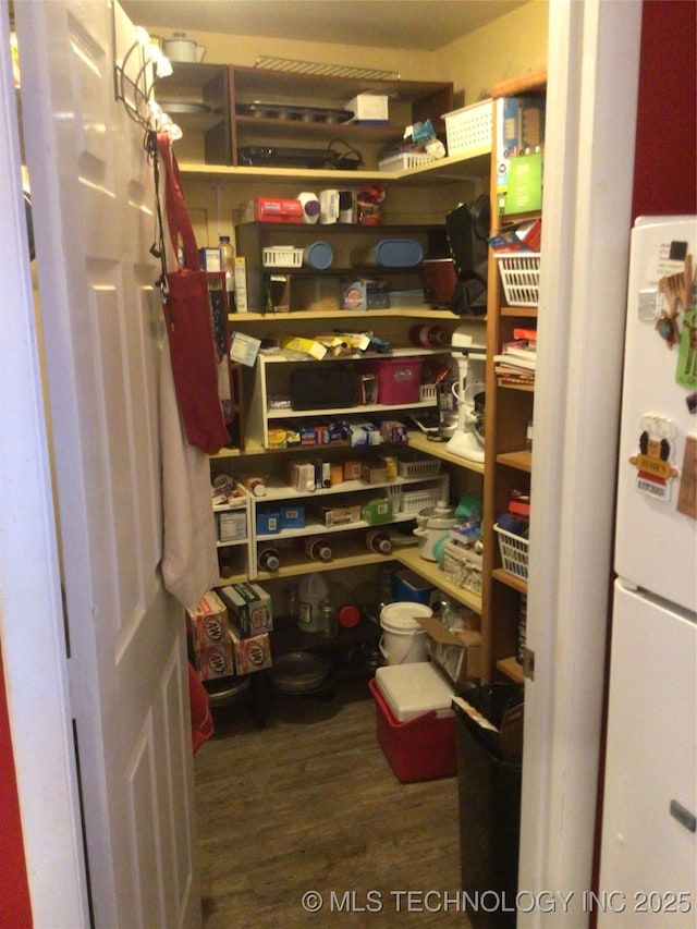 view of pantry