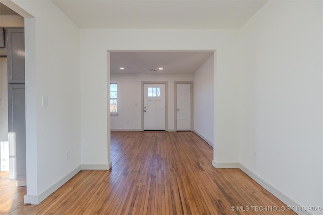 foyer featuring hardwood / wood-style flooring