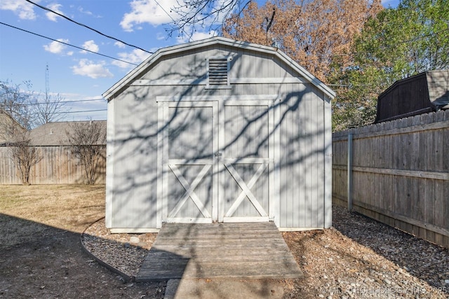 view of outdoor structure