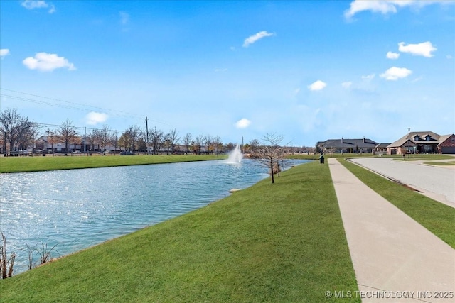 view of water feature