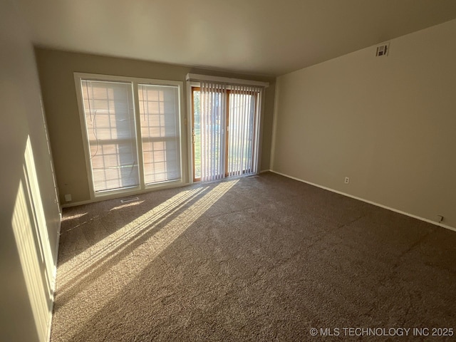 spare room with carpet floors