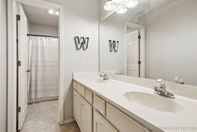 bathroom with vanity