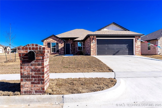 ranch-style house with a garage