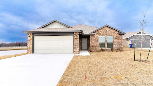 ranch-style house with a garage