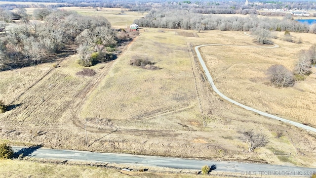 bird's eye view featuring a rural view