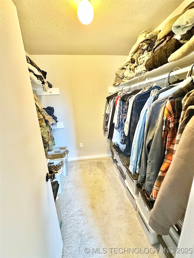 610 SW 7th Rd, Stigler, OK 74462 - walk in closet featuring carpet