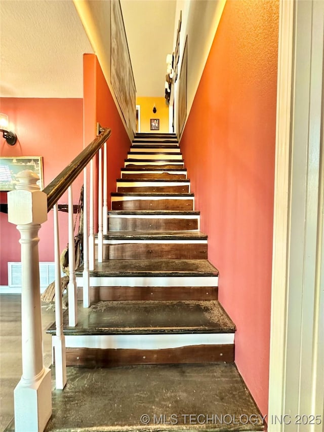 view of stairway