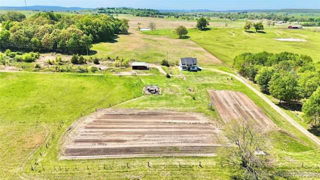 610 SW 7th Rd, Stigler, OK 74462 - drone / aerial view with a rural view