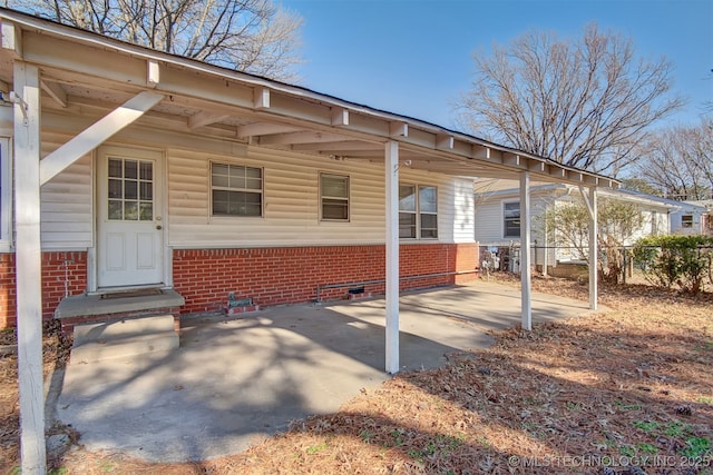 view of rear view of property