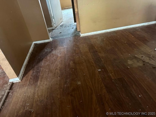 interior details with wood-type flooring